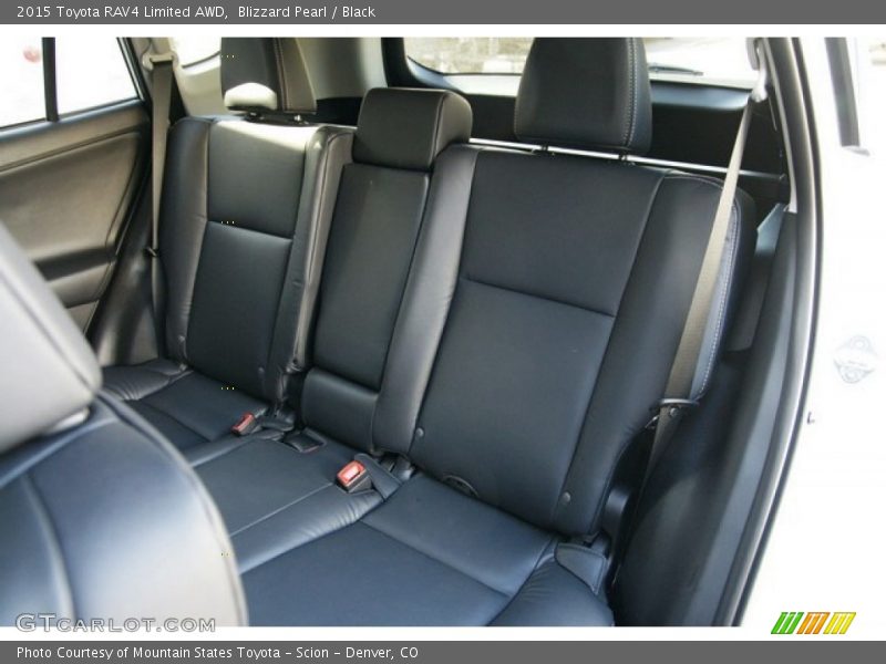 Blizzard Pearl / Black 2015 Toyota RAV4 Limited AWD