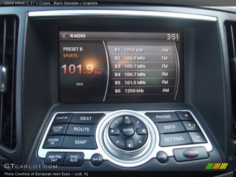 Black Obsidian / Graphite 2009 Infiniti G 37 x Coupe