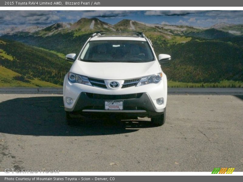 Blizzard Pearl / Ash 2015 Toyota RAV4 Limited AWD