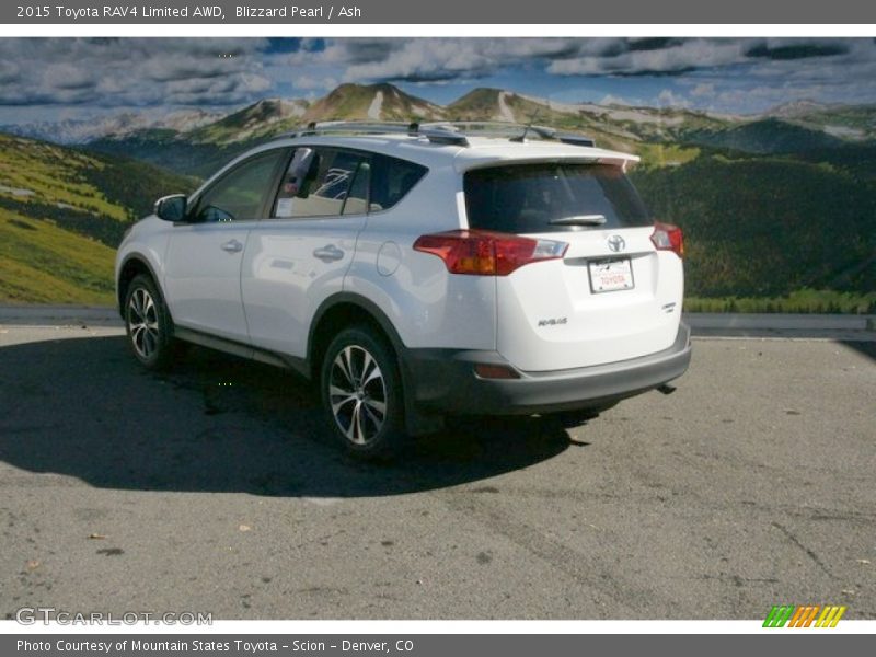 Blizzard Pearl / Ash 2015 Toyota RAV4 Limited AWD