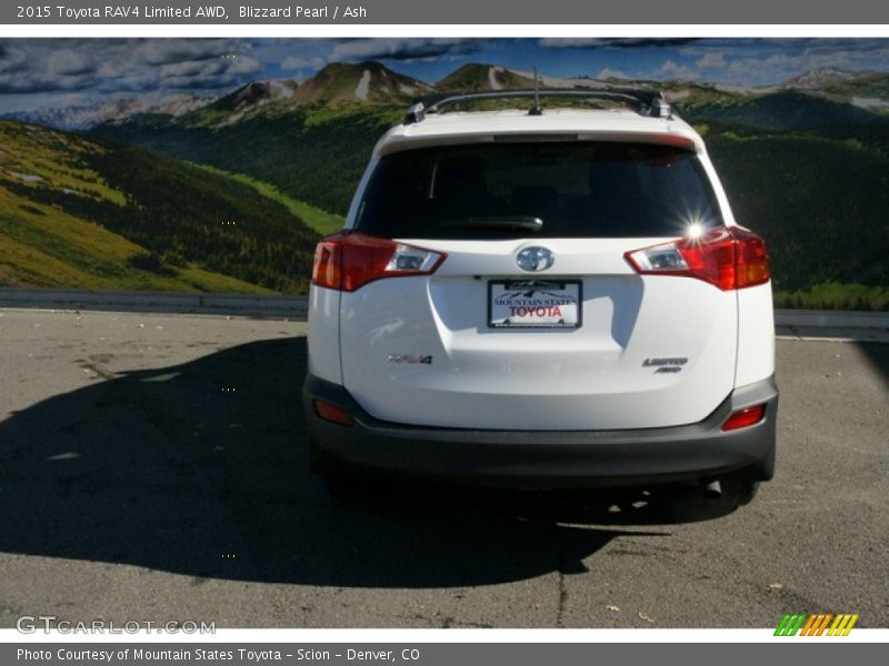 Blizzard Pearl / Ash 2015 Toyota RAV4 Limited AWD