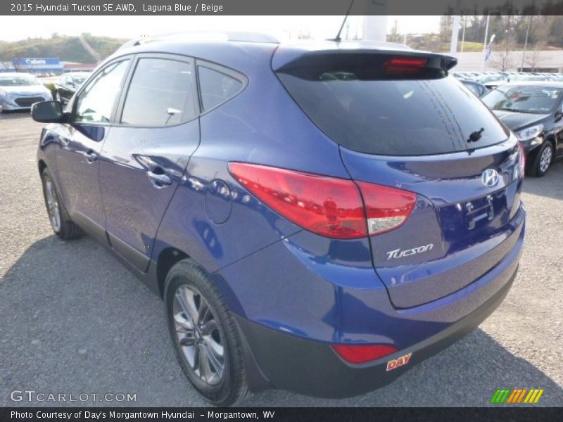 Laguna Blue / Beige 2015 Hyundai Tucson SE AWD