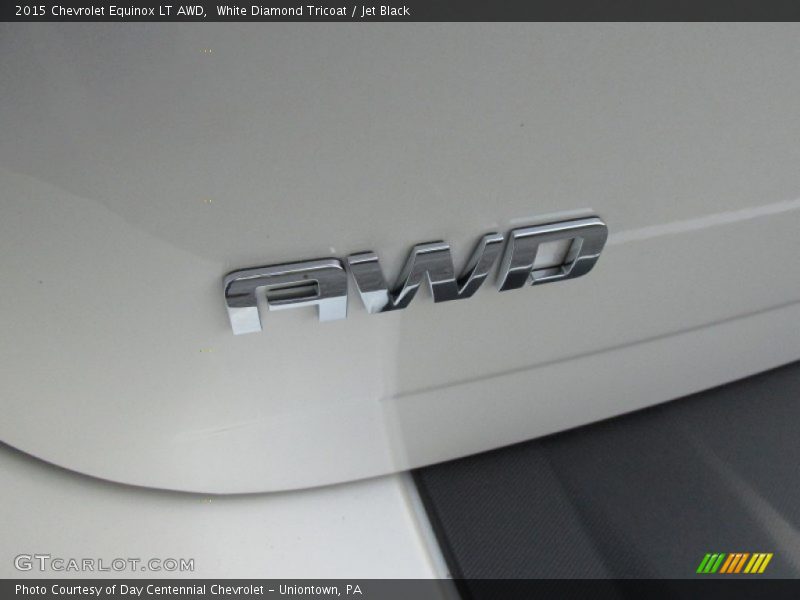 White Diamond Tricoat / Jet Black 2015 Chevrolet Equinox LT AWD