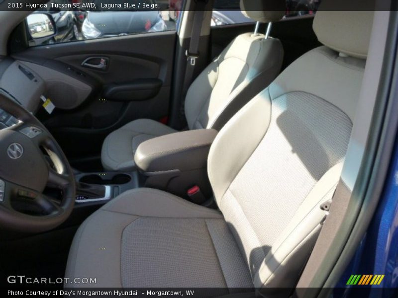 Laguna Blue / Beige 2015 Hyundai Tucson SE AWD