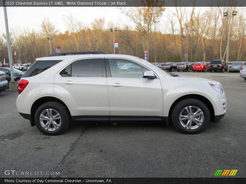 White Diamond Tricoat / Jet Black 2015 Chevrolet Equinox LT AWD