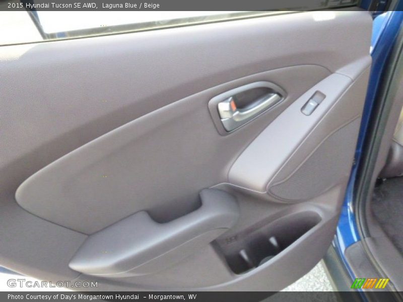 Laguna Blue / Beige 2015 Hyundai Tucson SE AWD