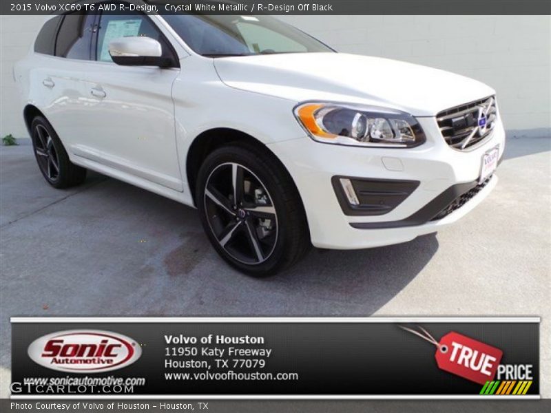 Crystal White Metallic / R-Design Off Black 2015 Volvo XC60 T6 AWD R-Design