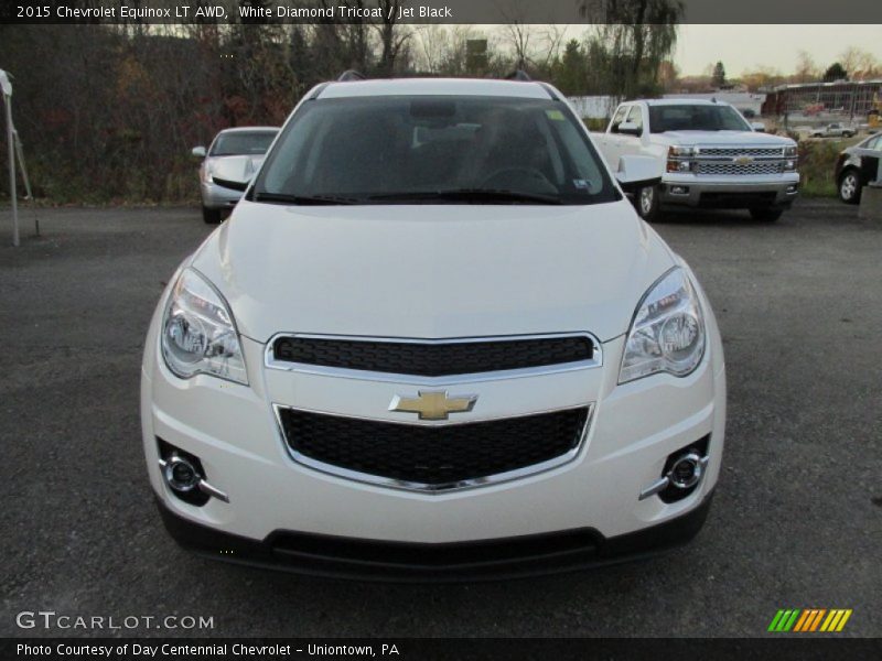 White Diamond Tricoat / Jet Black 2015 Chevrolet Equinox LT AWD