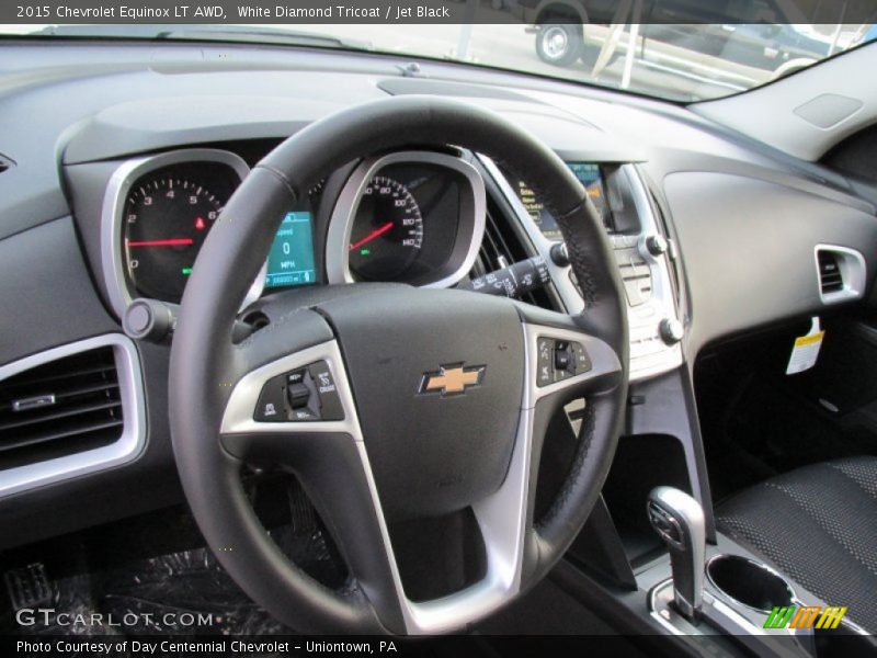 White Diamond Tricoat / Jet Black 2015 Chevrolet Equinox LT AWD