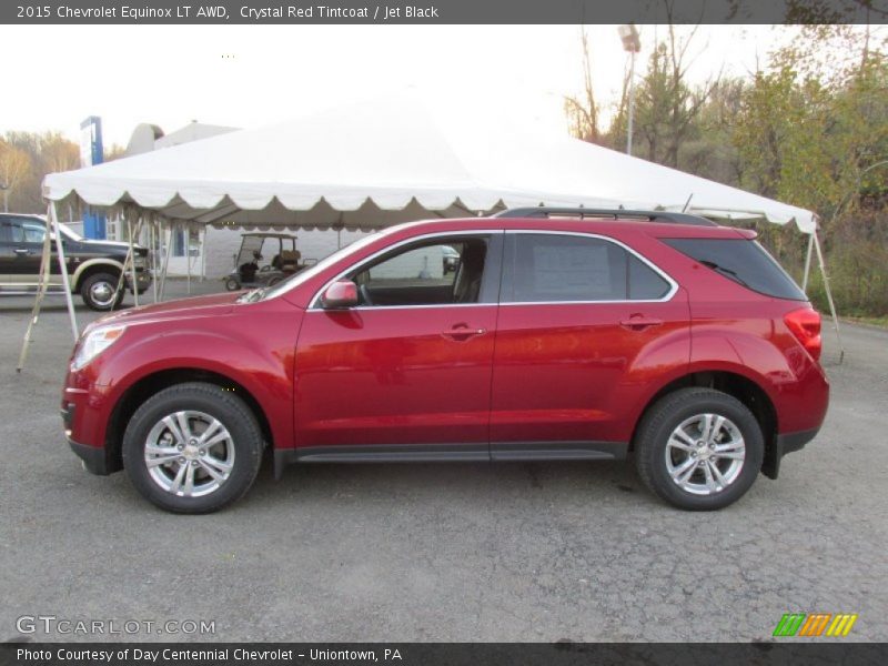 Crystal Red Tintcoat / Jet Black 2015 Chevrolet Equinox LT AWD