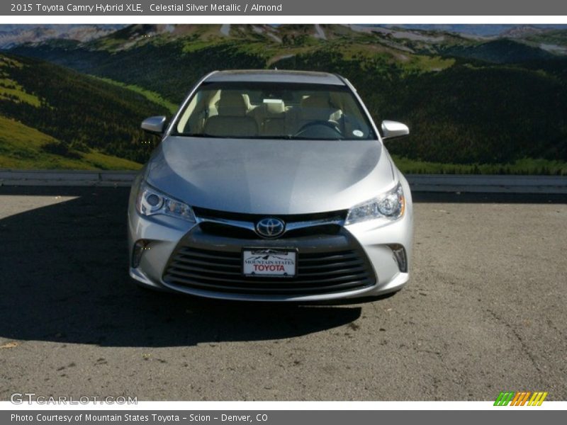 Celestial Silver Metallic / Almond 2015 Toyota Camry Hybrid XLE