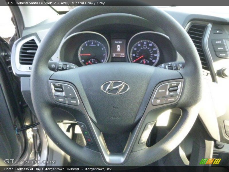 Mineral Gray / Gray 2015 Hyundai Santa Fe Sport 2.4 AWD
