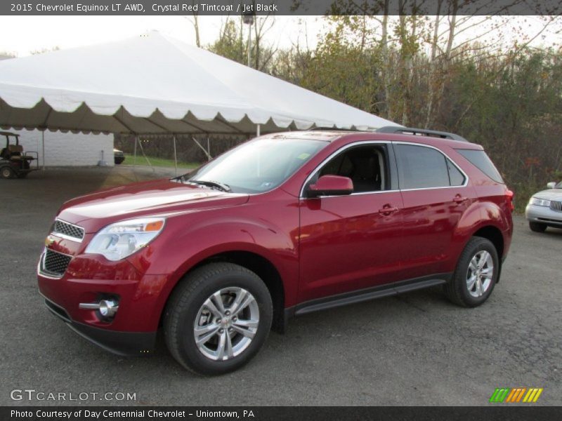 Crystal Red Tintcoat / Jet Black 2015 Chevrolet Equinox LT AWD