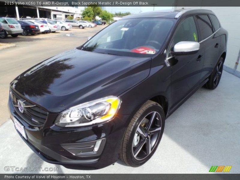 Black Sapphire Metallic / R-Design Off Black 2015 Volvo XC60 T6 AWD R-Design