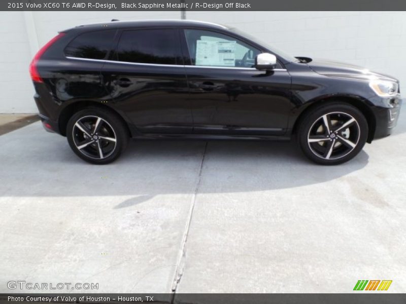 Black Sapphire Metallic / R-Design Off Black 2015 Volvo XC60 T6 AWD R-Design