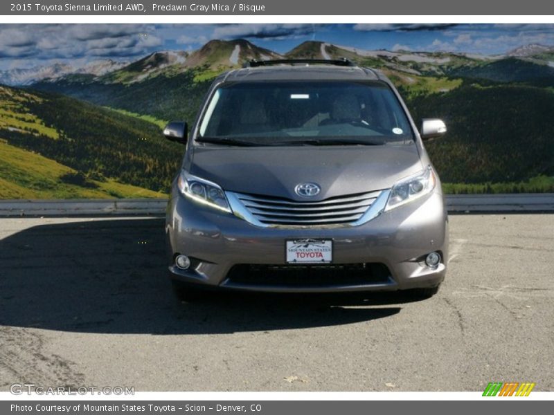 Predawn Gray Mica / Bisque 2015 Toyota Sienna Limited AWD