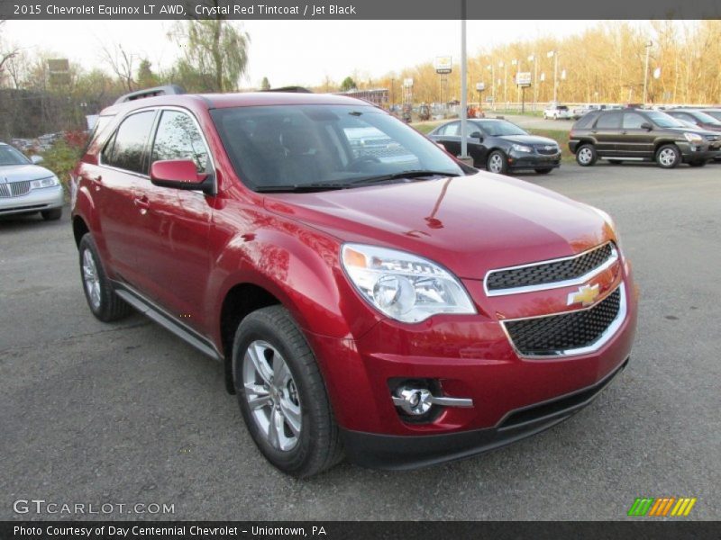 Crystal Red Tintcoat / Jet Black 2015 Chevrolet Equinox LT AWD