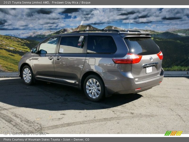 Predawn Gray Mica / Bisque 2015 Toyota Sienna Limited AWD