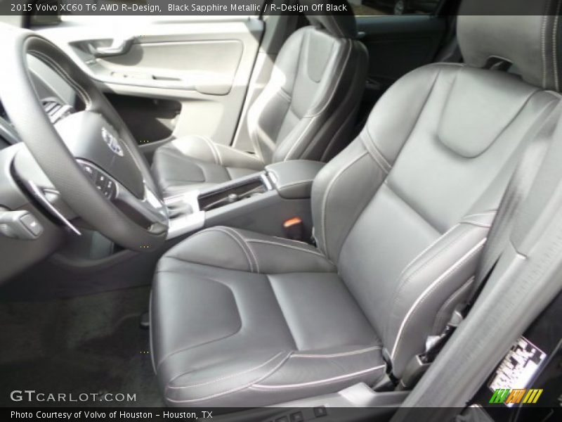 Black Sapphire Metallic / R-Design Off Black 2015 Volvo XC60 T6 AWD R-Design
