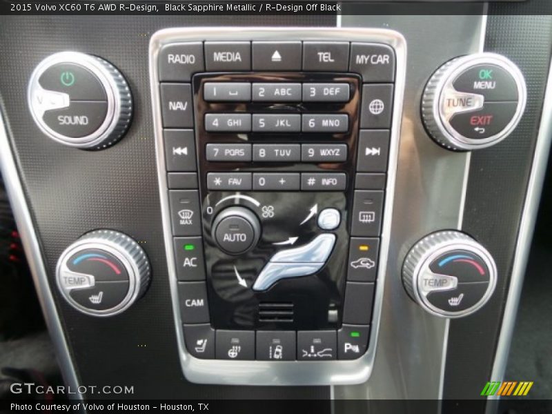 Black Sapphire Metallic / R-Design Off Black 2015 Volvo XC60 T6 AWD R-Design