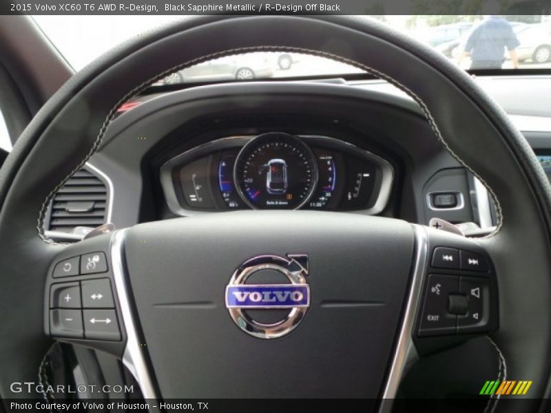 Black Sapphire Metallic / R-Design Off Black 2015 Volvo XC60 T6 AWD R-Design