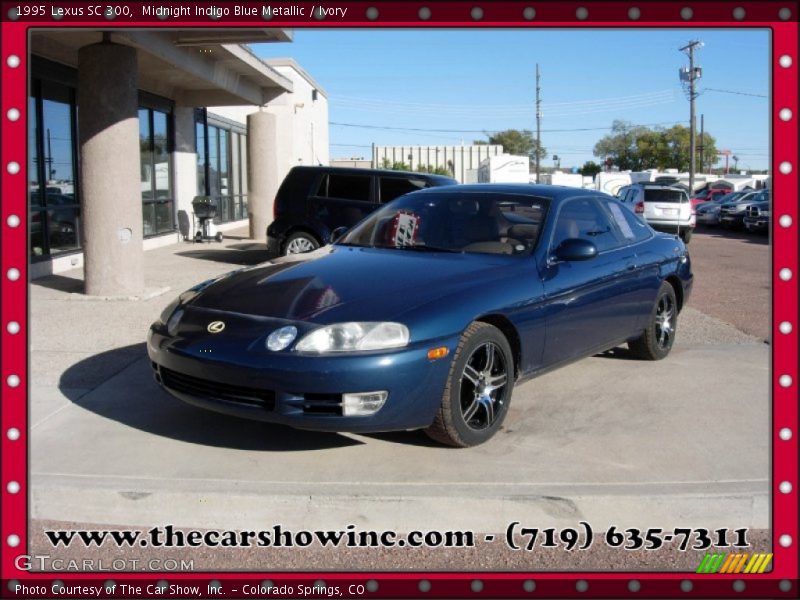 Midnight Indigo Blue Metallic / Ivory 1995 Lexus SC 300