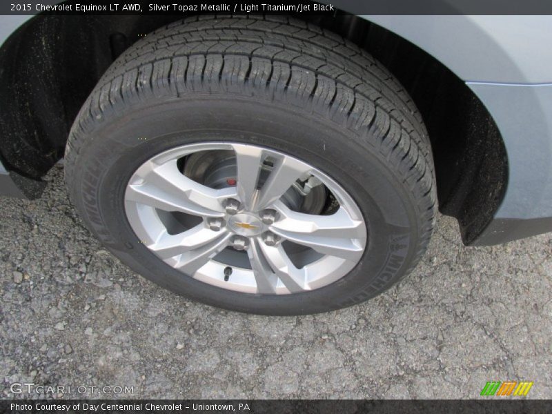 Silver Topaz Metallic / Light Titanium/Jet Black 2015 Chevrolet Equinox LT AWD