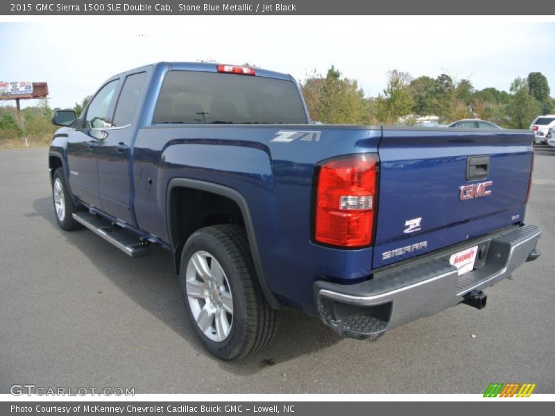 Stone Blue Metallic / Jet Black 2015 GMC Sierra 1500 SLE Double Cab