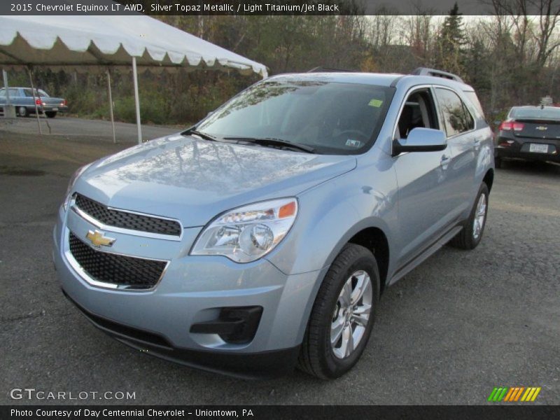 Silver Topaz Metallic / Light Titanium/Jet Black 2015 Chevrolet Equinox LT AWD