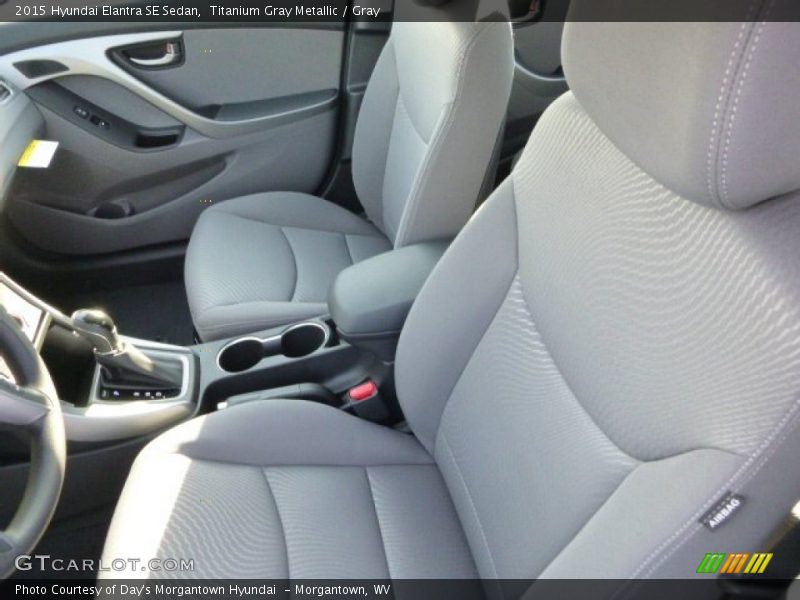 Titanium Gray Metallic / Gray 2015 Hyundai Elantra SE Sedan