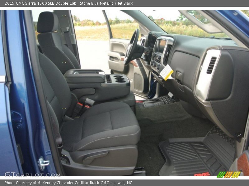 Stone Blue Metallic / Jet Black 2015 GMC Sierra 1500 SLE Double Cab