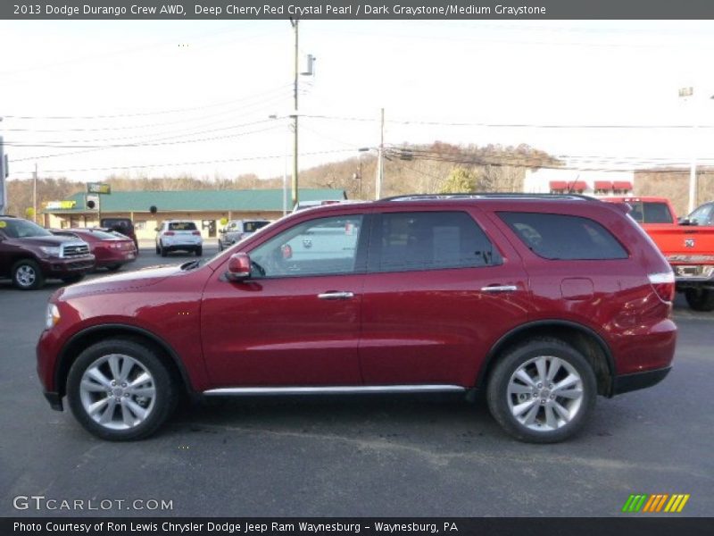 Deep Cherry Red Crystal Pearl / Dark Graystone/Medium Graystone 2013 Dodge Durango Crew AWD
