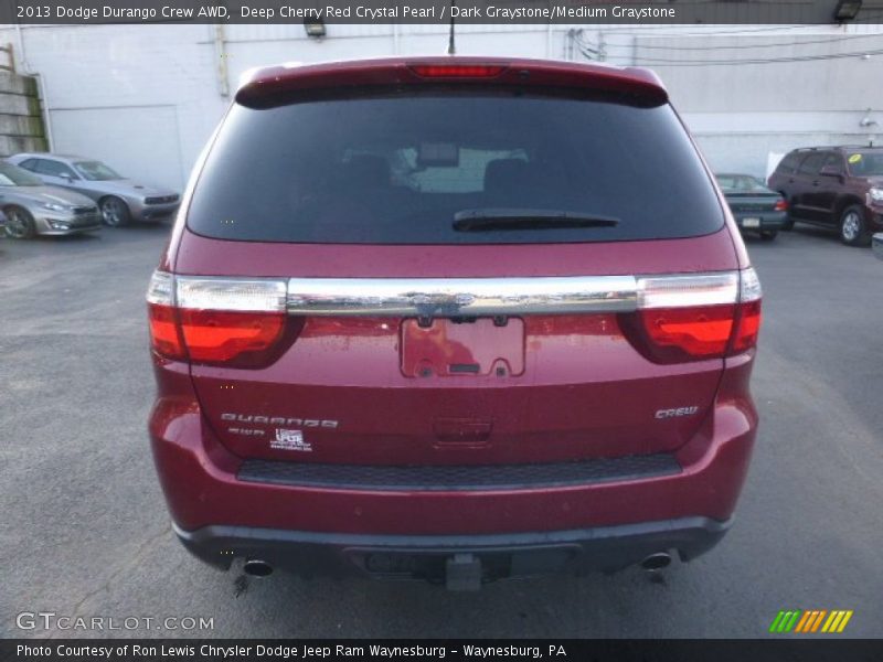 Deep Cherry Red Crystal Pearl / Dark Graystone/Medium Graystone 2013 Dodge Durango Crew AWD