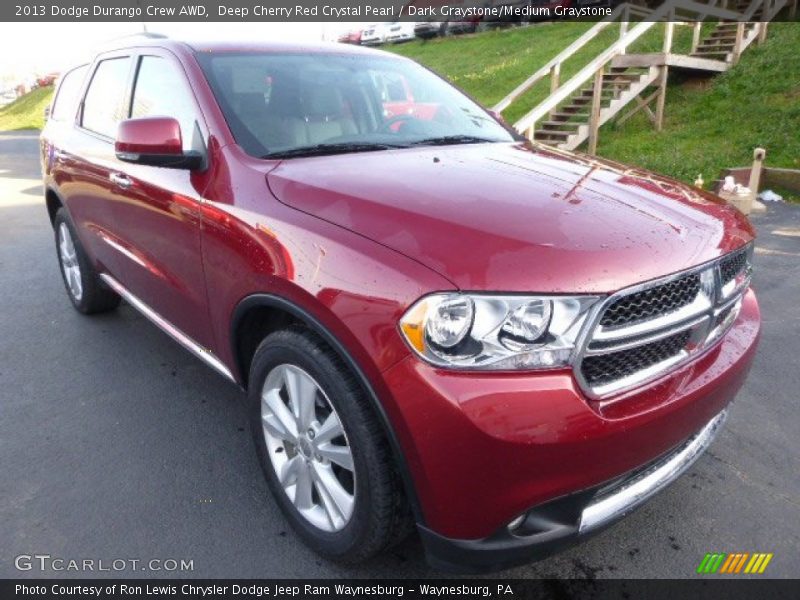 Deep Cherry Red Crystal Pearl / Dark Graystone/Medium Graystone 2013 Dodge Durango Crew AWD