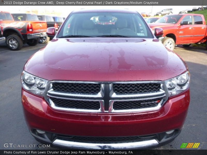 Deep Cherry Red Crystal Pearl / Dark Graystone/Medium Graystone 2013 Dodge Durango Crew AWD