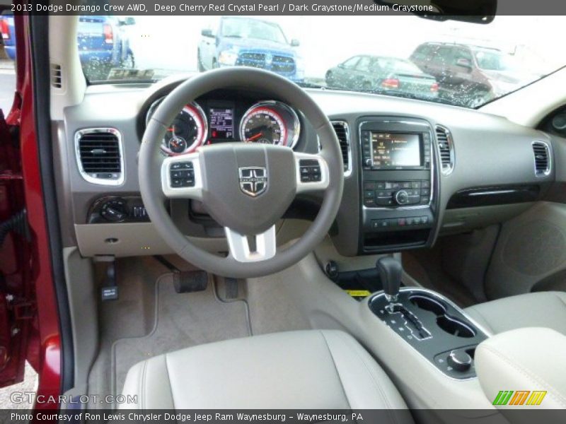 Deep Cherry Red Crystal Pearl / Dark Graystone/Medium Graystone 2013 Dodge Durango Crew AWD