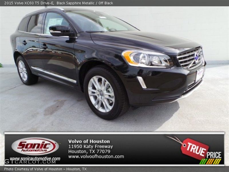 Black Sapphire Metallic / Off Black 2015 Volvo XC60 T5 Drive-E