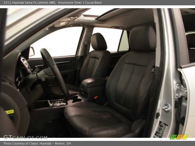 Moonstone Silver / Cocoa Black 2011 Hyundai Santa Fe Limited AWD