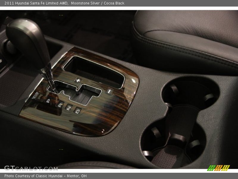 Moonstone Silver / Cocoa Black 2011 Hyundai Santa Fe Limited AWD