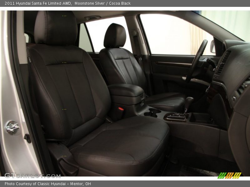 Moonstone Silver / Cocoa Black 2011 Hyundai Santa Fe Limited AWD