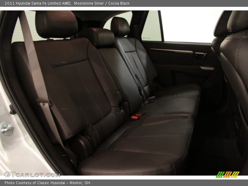 Moonstone Silver / Cocoa Black 2011 Hyundai Santa Fe Limited AWD