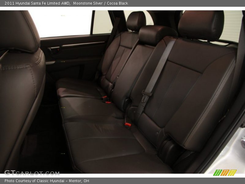 Moonstone Silver / Cocoa Black 2011 Hyundai Santa Fe Limited AWD