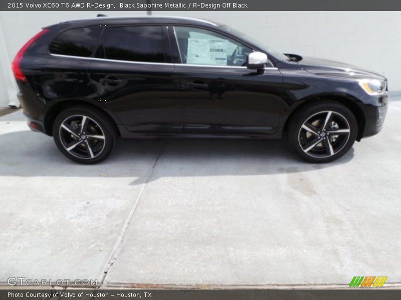 Black Sapphire Metallic / R-Design Off Black 2015 Volvo XC60 T6 AWD R-Design