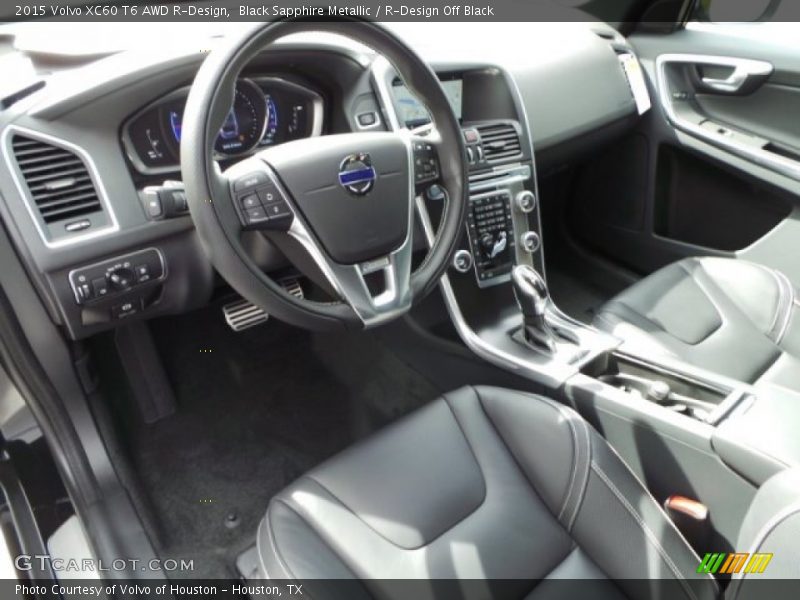 Black Sapphire Metallic / R-Design Off Black 2015 Volvo XC60 T6 AWD R-Design