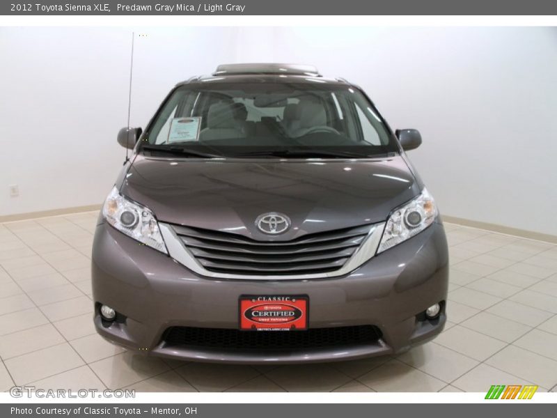 Predawn Gray Mica / Light Gray 2012 Toyota Sienna XLE