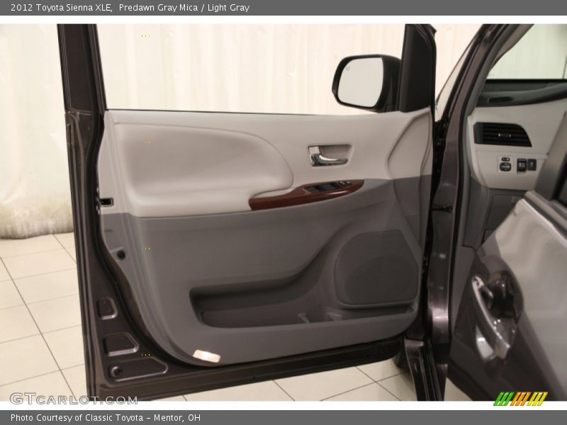Predawn Gray Mica / Light Gray 2012 Toyota Sienna XLE