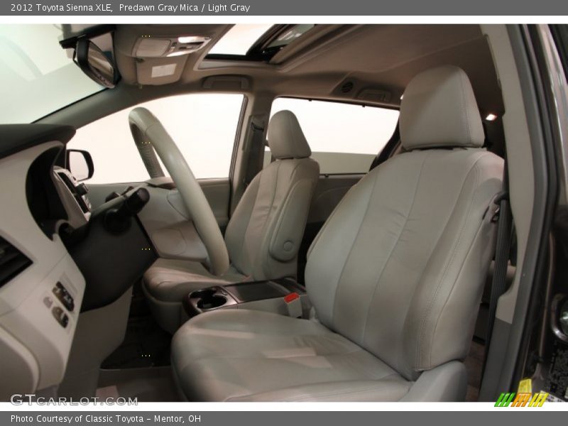Predawn Gray Mica / Light Gray 2012 Toyota Sienna XLE