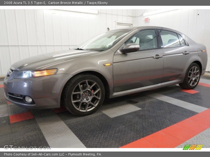 Carbon Bronze Metallic / Taupe/Ebony 2008 Acura TL 3.5 Type-S