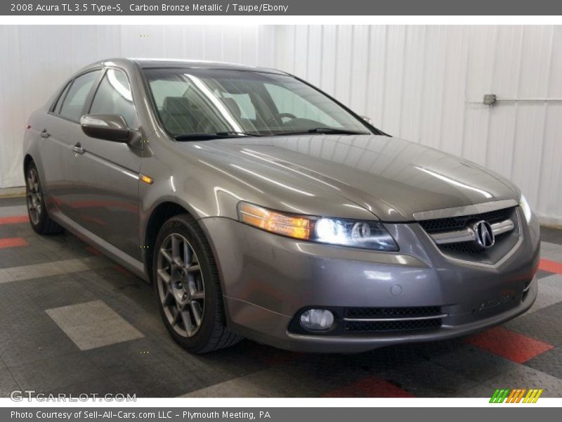 Carbon Bronze Metallic / Taupe/Ebony 2008 Acura TL 3.5 Type-S