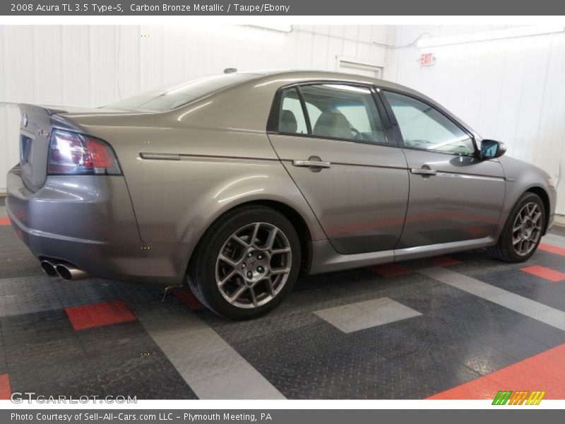 Carbon Bronze Metallic / Taupe/Ebony 2008 Acura TL 3.5 Type-S